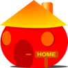 Orange Home Clip Art